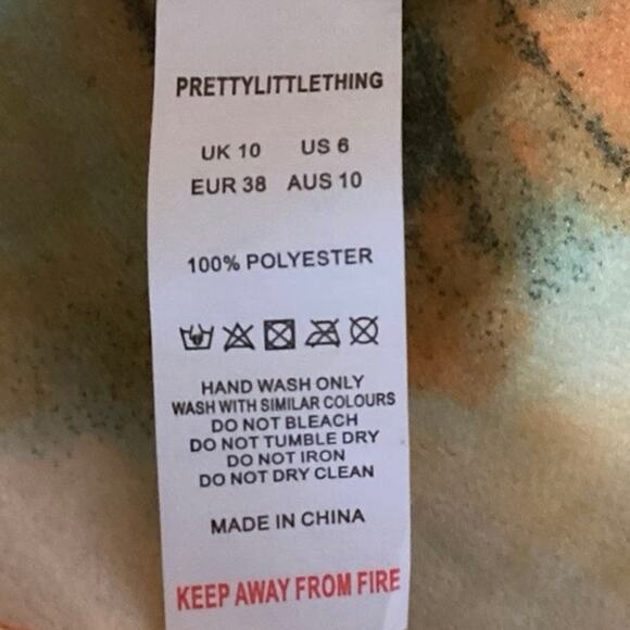 Orange and Blue Tie-Dye Women's Top - Picture 4 of 4